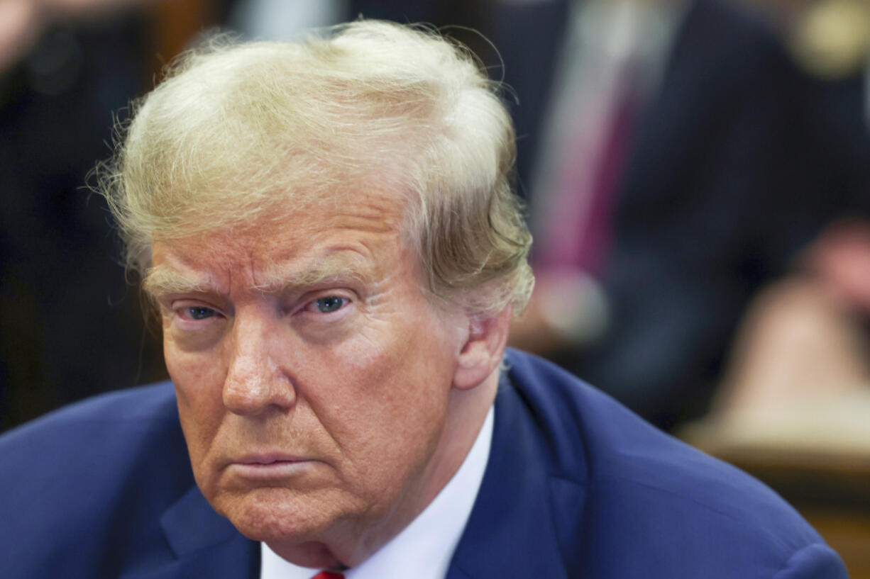 FILE - Former President Donald Trump attends the closing arguments in the Trump Organization civil fraud trial at New York State Supreme Court in the Manhattan borough of New York, Jan. 11, 2024. A verdict is expected Friday in Donald Trump&#039;s New York civil fraud trial, adding to a monumental week on the former president&#039;s legal calendar.