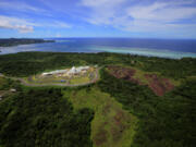 FILE - This June 20, 2009, file photo shows the Palau Capital building,in Melekeok, Palau. The United States will resume a long-suspended Peace Corps program in the North Pacific island of Palau as the Biden administration continues moves to counter growing Chinese influence in the region.