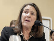 Rep. Diana DeGette, D-Colo., testifies during a House Rules Committee hearing after recent actions taken by New Mexico Gov. Michelle Lujan Grisham, who narrowed an order that broadly suspended the right to carry firearms in and around Albuquerque on Capitol Hill Monday, Sept. 18, 2023, in Washington.