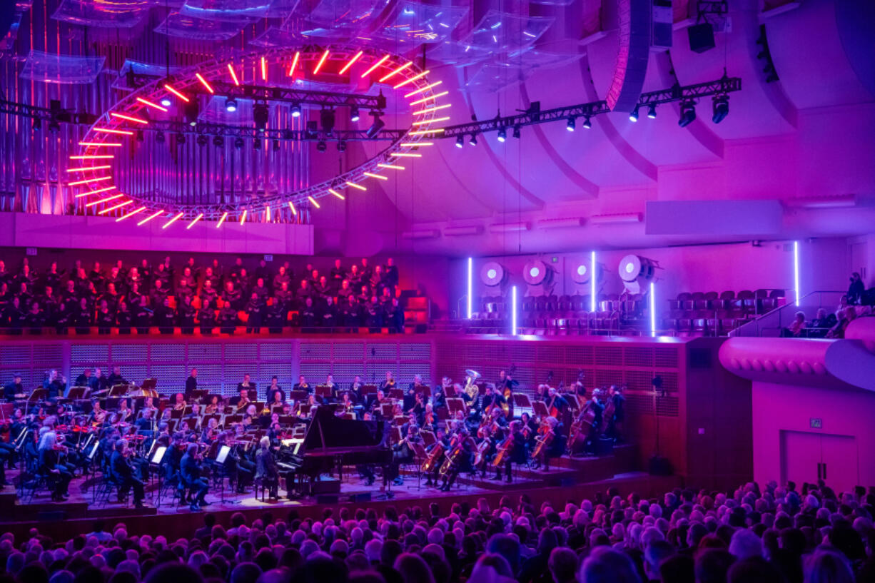 Music, light and scent attempt to play together at the San Francisco Symphony&rsquo;s performance of Scriabin&rsquo;s &ldquo;Prometheus,&rdquo; with Esa-Pekka Salonen as conductor and Jean-Yves Thibaudet as piano soloist in Davies Symphony Hall.