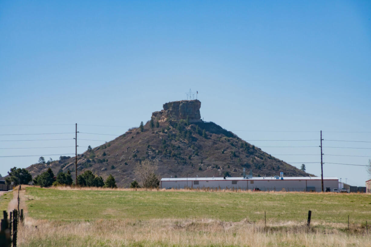 Castle Rock in Rock Park, Colo.