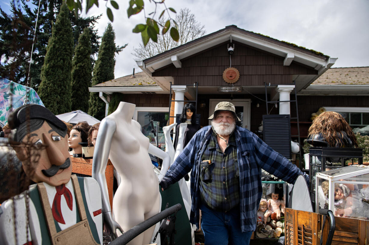 Steve Slocum stands before his very stuffed yard in Vancouver. His neighbors complain that the place is a fire hazard and a magnet for rodents. The city is trying to &ldquo;nudge&rdquo; Slocum toward code compliance. Slocum says he intends to keep pushing back.