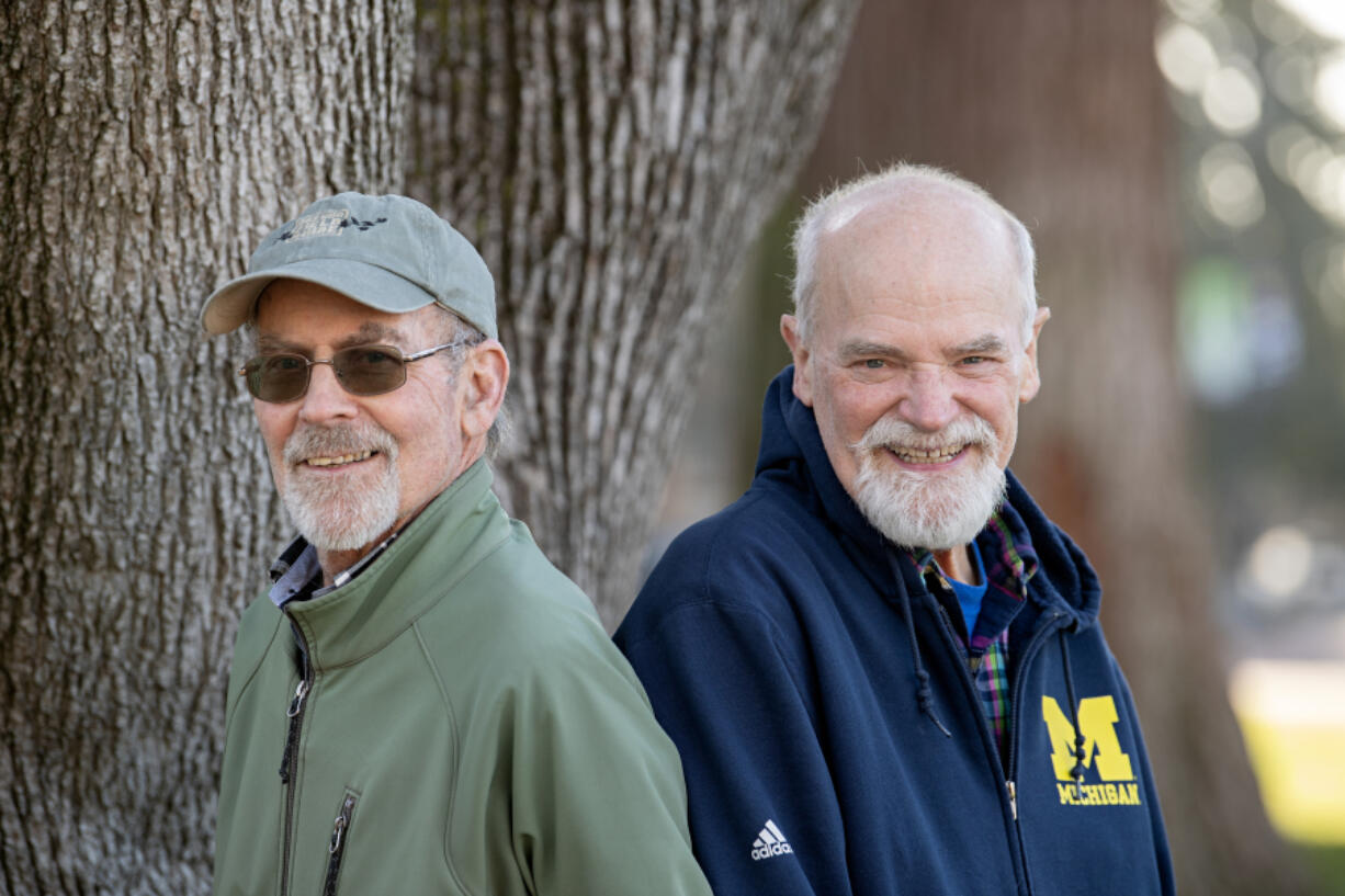 James Lanz, right, donated a kidney to his younger brother, Jerry Lanz, in 1971.