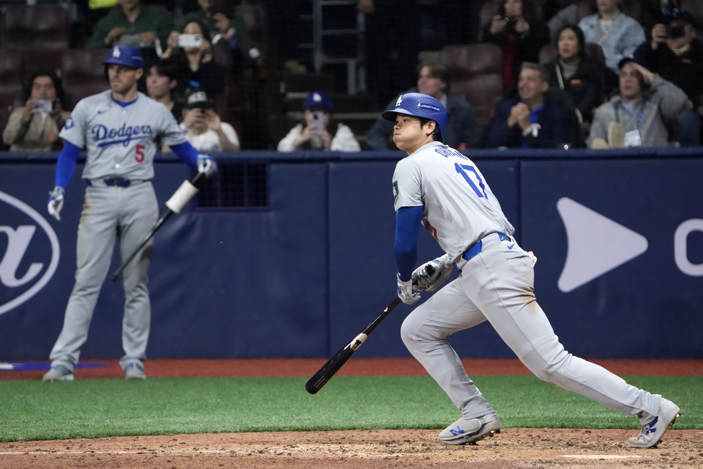 Ohtani, Dodgers rally to beat Padres 5-2 in season opener, first MLB game  in South Korea - The Columbian