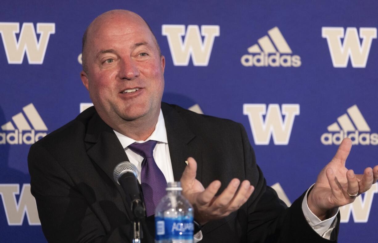 University of Washington Athletic Director Troy Dannen is leaving the Huskies after less than six months on the job, a school spokesman said Wednesday, March 20, 2024, and a person with knowledge of the decision told The Associated Press he is heading to Nebraska to replace Trev Alberts.