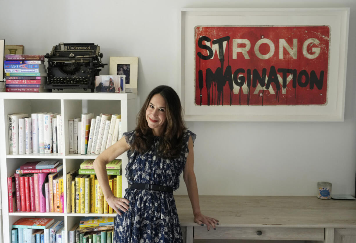 Author Allison Winn Scotch is seen Feb. 26 in her home office in Los Angeles.