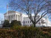 The U.S. Supreme Court is seen, Thursday, Feb. 8, 2024, in Washington. The U.S. Supreme Court has heard a historic case that could decide whether Donald Trump is ineligible for the 2024 ballot under Section 3 of the 14th Amendment.