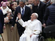 Pope Francis visits the parish church of St. Pius V for the &ldquo;24 hours for the Lord&rdquo; Lenten initiative of prayer and reconciliation, in Rome, Friday, March 8, 2024. The event will be celebrated in dioceses around the world on the eve of the fourth Sunday of Lent, from Friday 8 to Saturday 9 March.