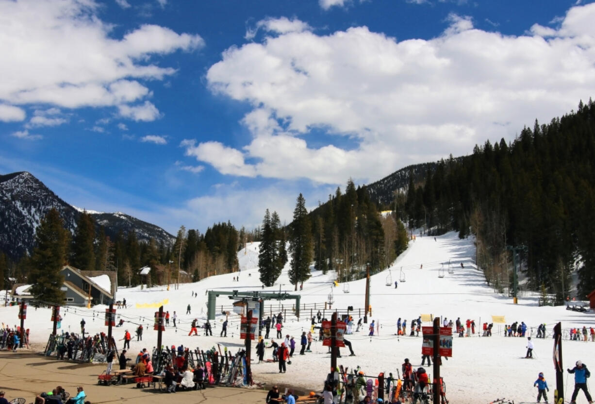 A view of the Keystone Colorado ski resort.