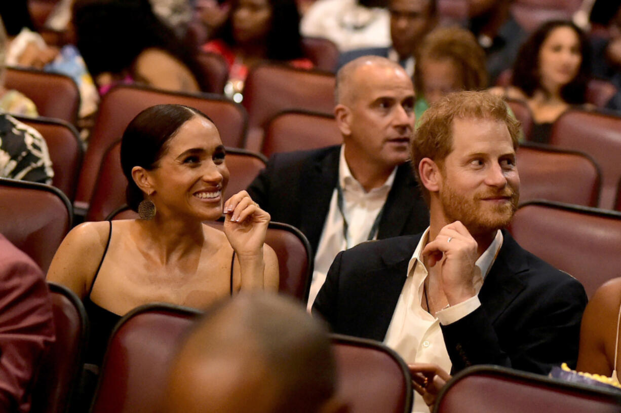 Meghan, Duchess of Sussex, and Prince Harry, Duke of Sussex, attend the premiere of &ldquo;Bob Marley: One Love&rdquo; at the Carib 5 Theatre on Jan. 23 in Kingston, Jamaica.