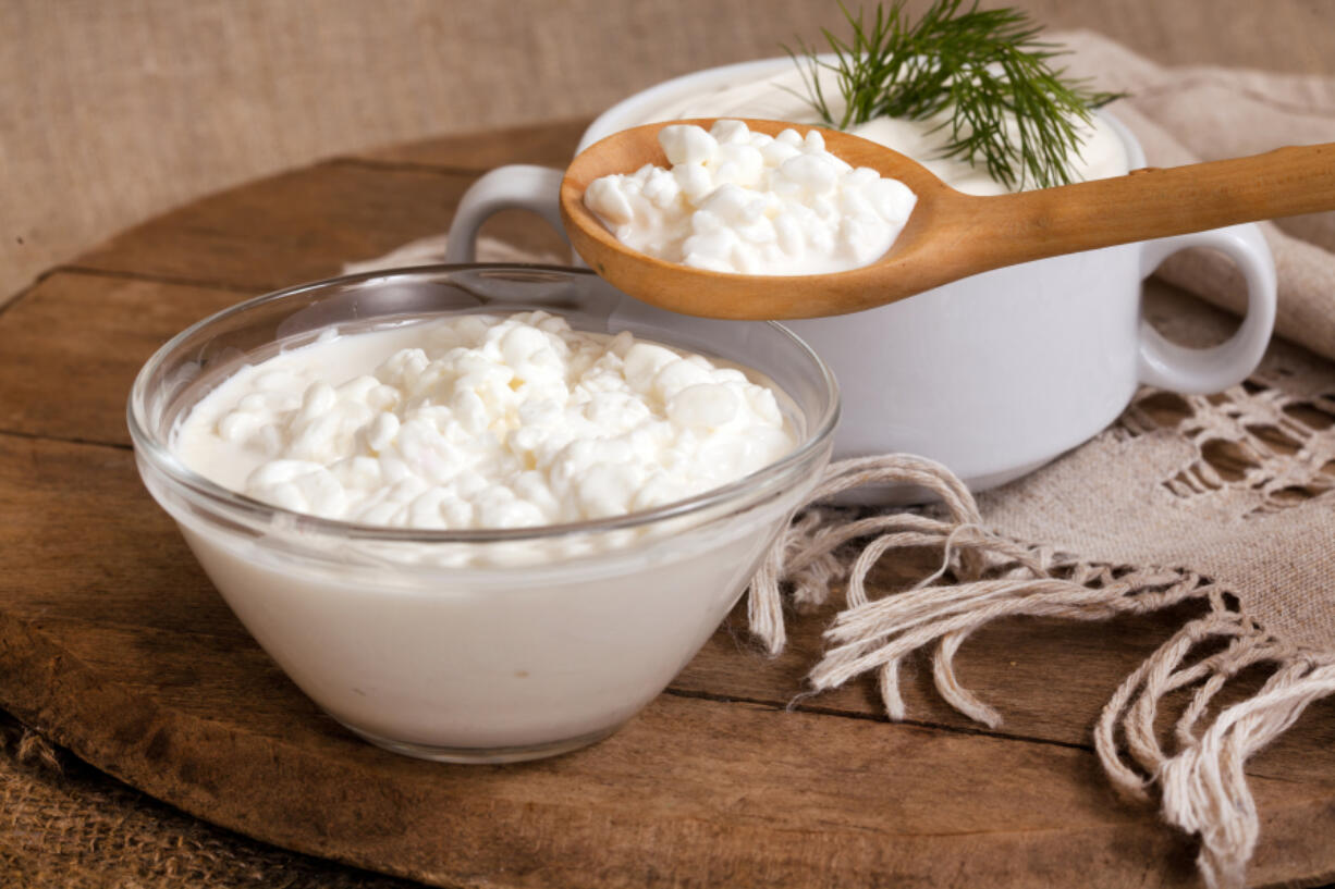 Cottage cheese can be used to make an easy cheese dumpling.