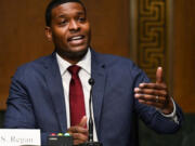 Michael Regan testifies before a Senate Committee in Washington, D.C., on Feb. 3, 2021.