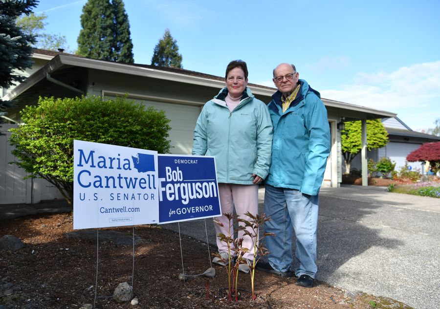 Janet and Phil Landesberg sued for the right to display political signs more than 60 days before an election, as previously required by their homeowners association at Fairway Village in east Vancouver.