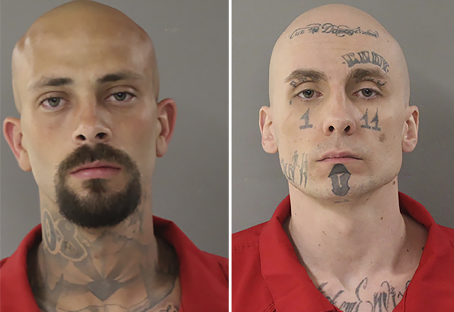 FILE - This photo combo provided by Twin Falls County Sheriff&rsquo;s Office in Idaho shows from left, Nicholas Umphenour and Skylar Meade. Meade and Umphenour, suspects in an attack on corrections officers at a Boise, Idaho, hospital are due in court for a preliminary hearing Monday, April 8, 2024.