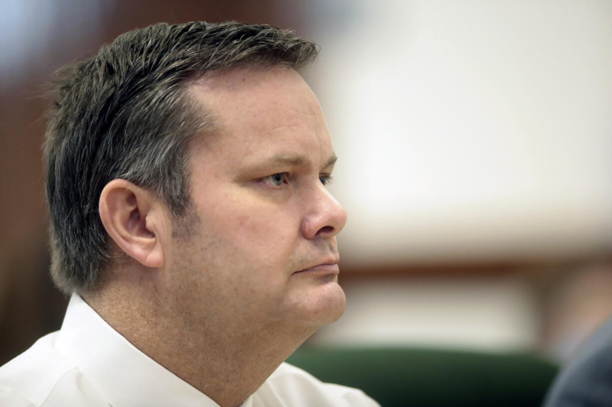 FILE - Chad Daybell sits during a court hearing, Aug. 4, 2020, in St. Anthony, Idaho. The trial of Daybell, who is charged with the deaths of his wife and his girlfriend&rsquo;s two youngest children, is set to begin in Idaho on Monday, April 1, 2024, serving as a second act in a bizarre case that has drawn worldwide attention and already resulted in a life sentence for the kids&rsquo; mother.