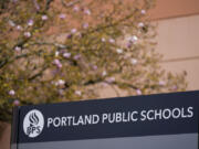 The Portland Public Schools district office is seen on Friday, April 5, 2024, in Portland, Ore. A young girl and her guardian have sued an Oregon nonprofit organization, Portland Public Schools and Multnomah County for $9 million, alleging they were negligent when male classmates sexually abused her at school and raped her during an after-school program when she was a nine-year-old third grader.