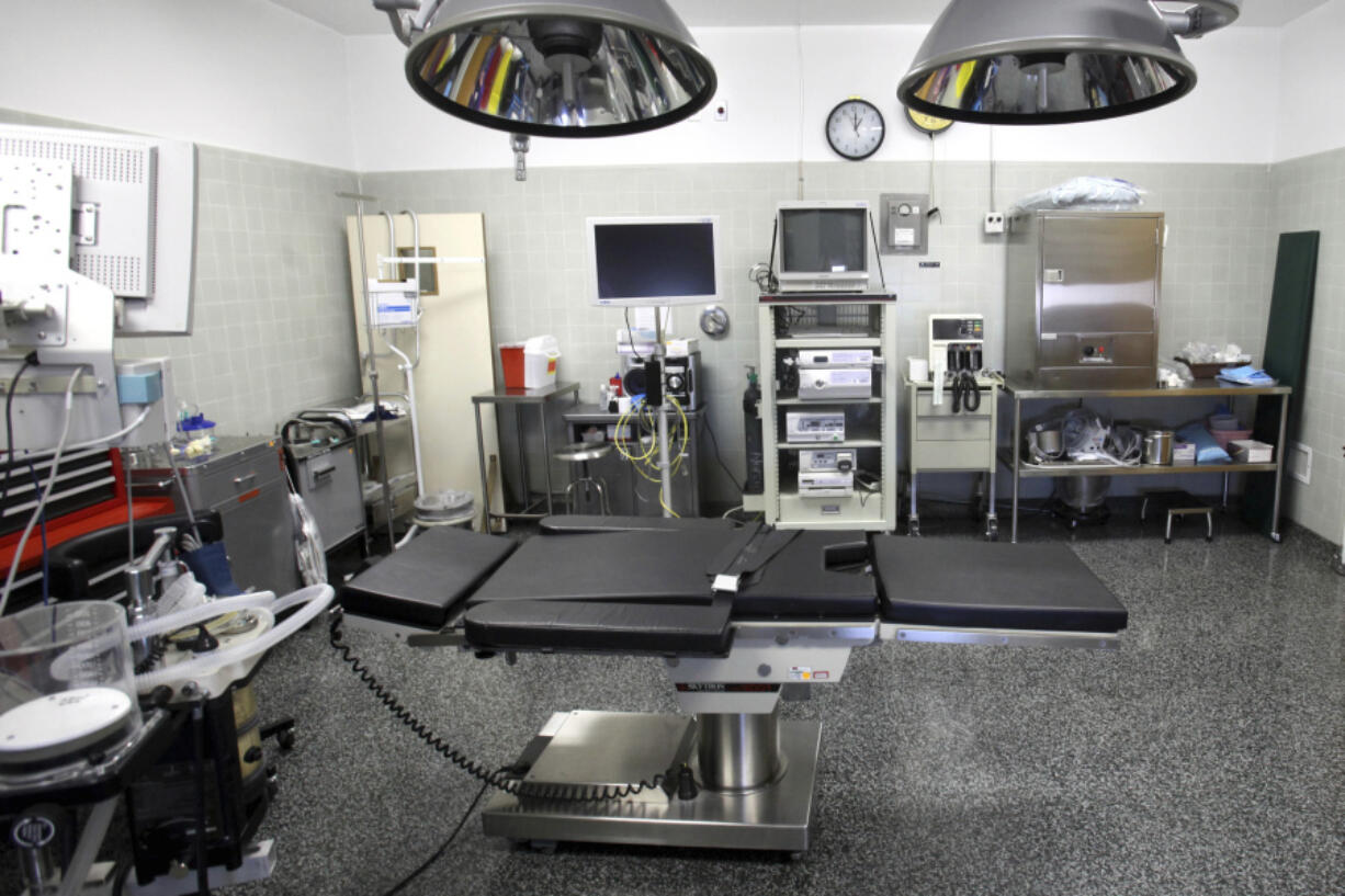 FILE - An operating room is seen in Calif., July 27, 2010. Hospitals must obtain written informed consent from patients before subjecting them to pelvic exams and exams of other sensitive areas &mdash; especially if an exam will be done while the patient is unconscious, the federal government said Monday, April 1, 2024.