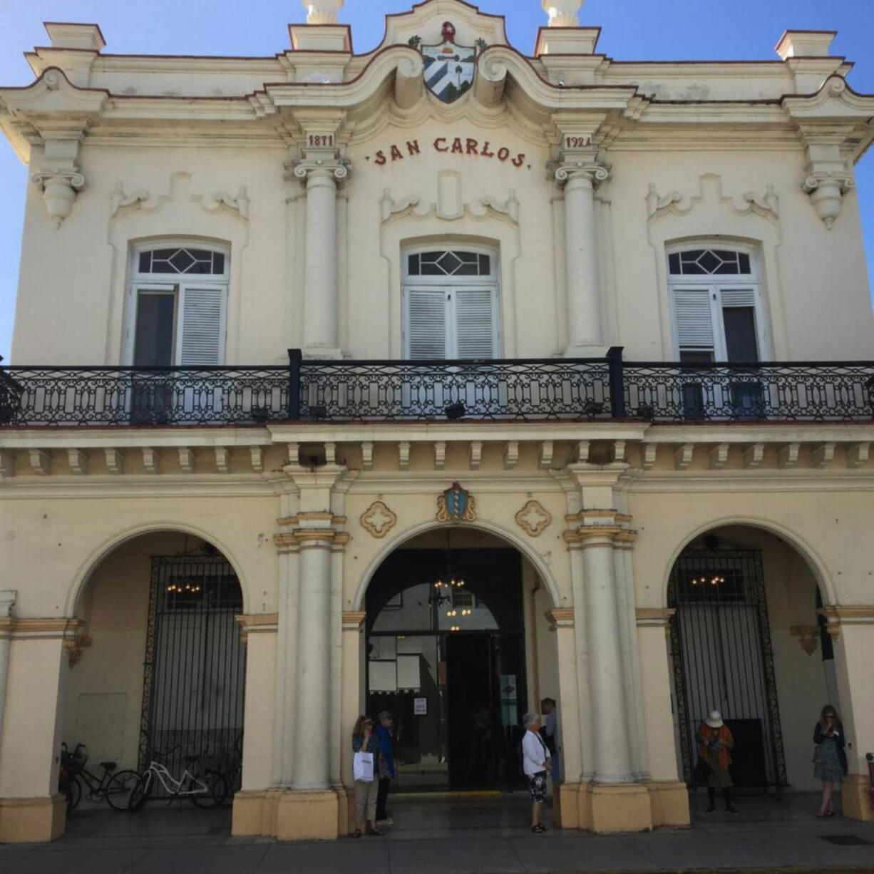 The San Carlos Institute on Duval Street, in Key West, Florida in 2017.