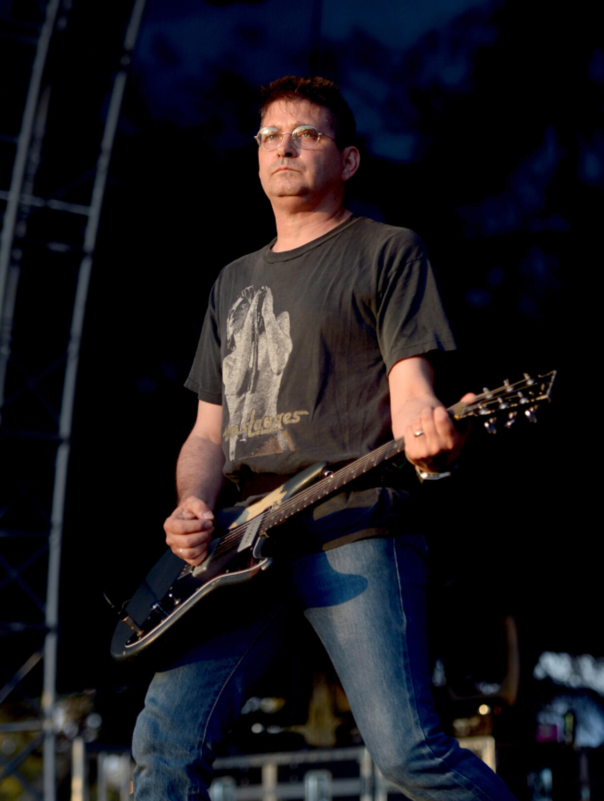 Musician Steve Albini of Shellac performs onstage during FYF Fest 2016 at Los Angeles Sports Arena on Aug. 27, 2016, in Los Angeles.