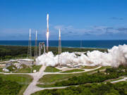 A ULA Atlas V rocket carrying the Protoflight mission for Amazon&rsquo;s Project Kuiper lifts off from Cape Canaveral Space Force Station&rsquo;s Space Launch Complex 41 on Oct. 6, 2023.