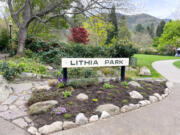 Lithia Park is a 93-acre scenic wonderland of trees, birds and a babbling brook in Ashland, Ore.