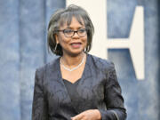 Anita Hill arrives at the Vanity Fair Oscar Party on Sunday, March 12, 2023, at the Wallis Annenberg Center for the Performing Arts in Beverly Hills, Calif.