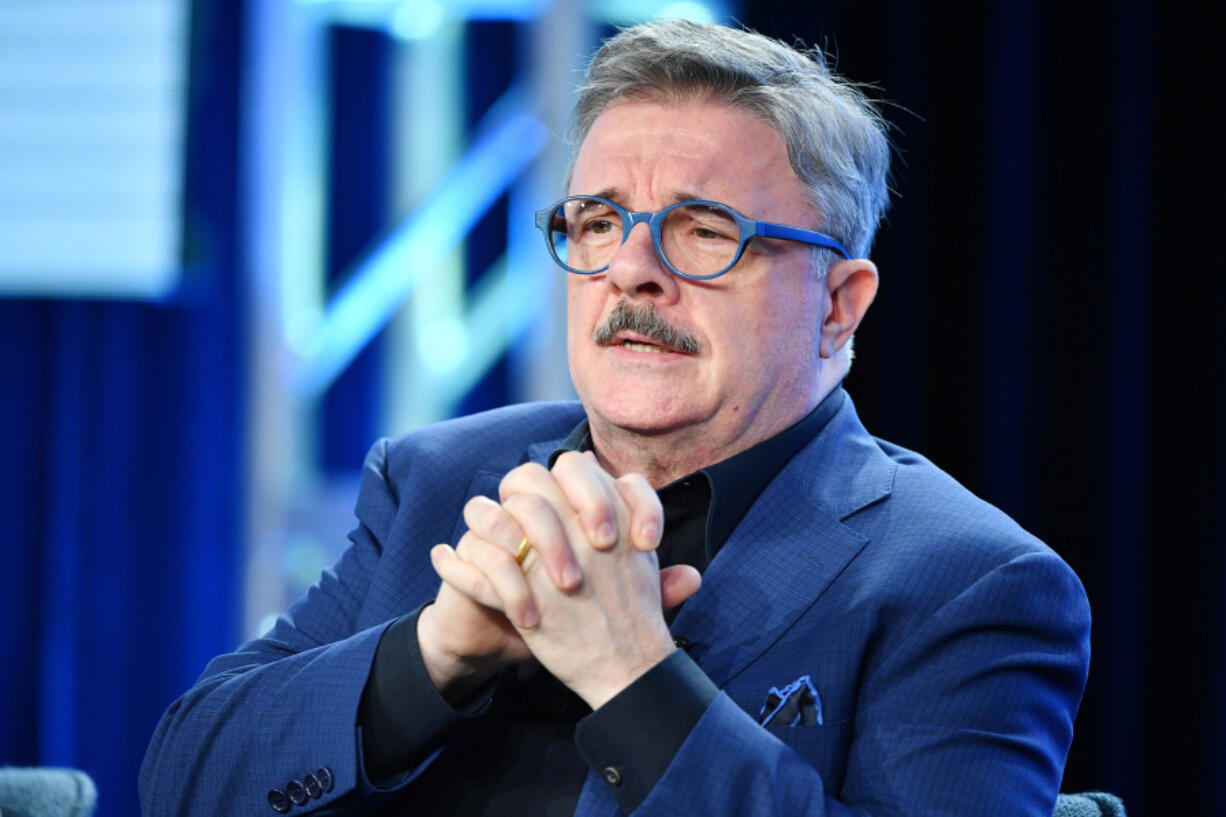 Nathan Lane speaks during the Showtime segment of the 2020 Winter TCA Press Tour at The Langham Huntington, Pasadena on Jan. 13, 2020, in Pasadena, Calif.