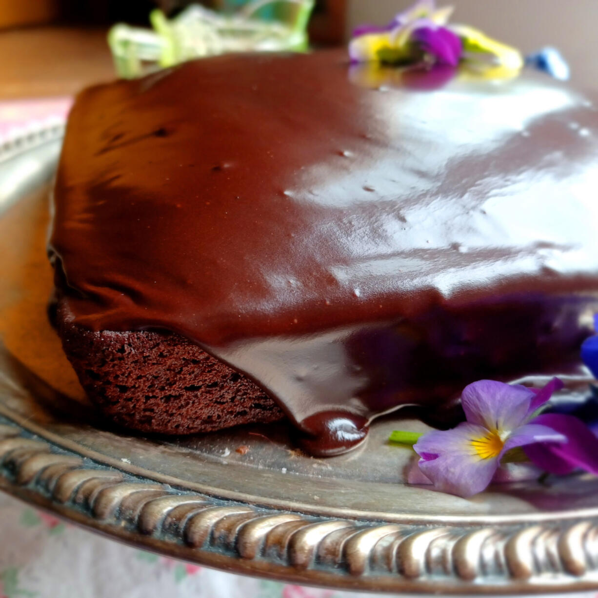 This crazy chocolate cake &mdash; aka Depression cake or wacky cake &mdash; uses no eggs, butter or milk. But maybe it should.