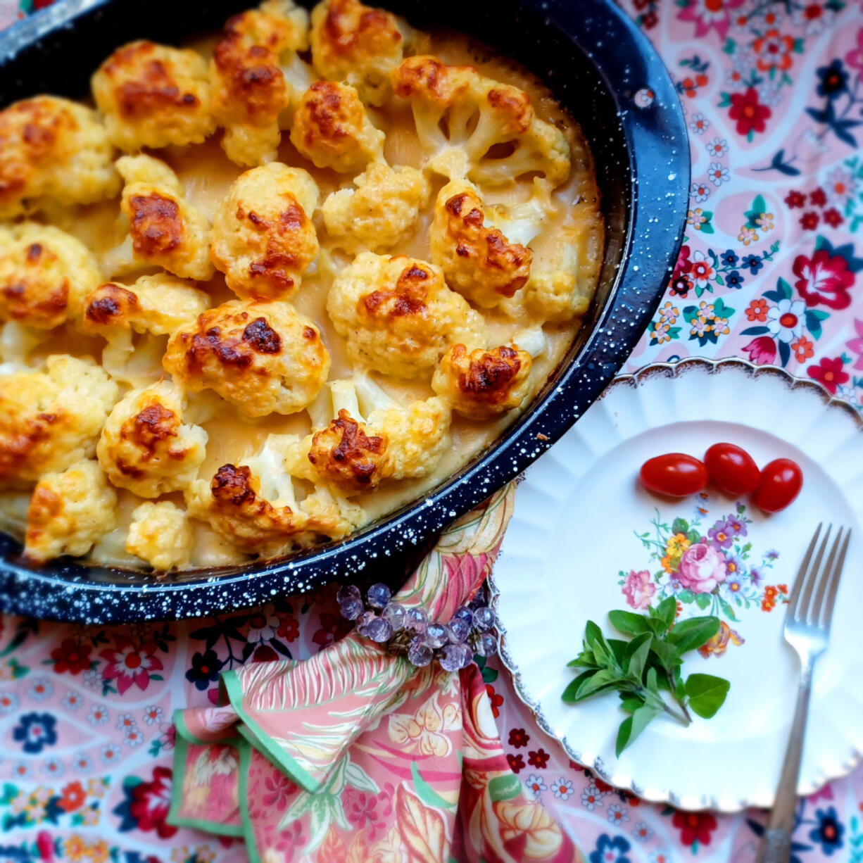 Cauliflower Cheese is a classic British dish made, unsurprisingly, with cauliflower and cheese.