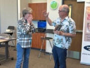 Walk &amp; Knock has presented longtime volunteer Kay Hust with its fourth annual Bud Pasmore Volunteer Achievement Award.