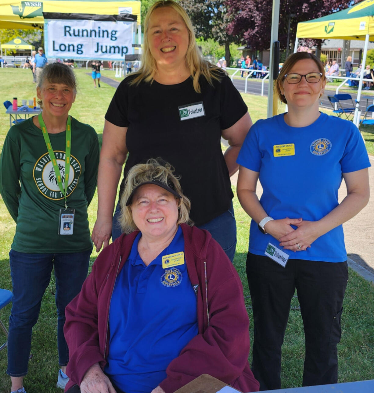 Lions Clubs from around Clark County assisted with the annual Washington State School for the Blind track meet, held May 16 in Vancouver.