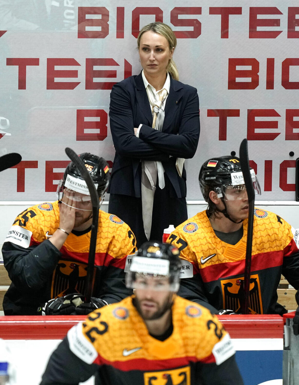 Current Coachella Valley assistant coach Jessica Campbell could be a candidate for a similar position with the Seattle Kraken, new Seattle coach Dan Bylsma said Tuesday, May 28, 2024.