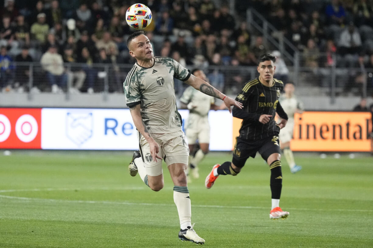 Portland Timbers forward Jonathan Rodriguez scored two goals against the San Jose Earthquakes, Wednesday, May 15, 2024, in a 4-2 Timbers victory.