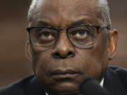 Sec of Defense Lloyd Austin during a House Committee on Appropriations, Subcommittee on Defense budget hearing Fiscal Year 2025 on Capitol Hill, Wednesday, April 17, 2024 in Washington.