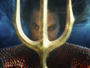 This image released by Warner Bros. Pictures shows Jason Momoa in a scene from &ldquo;Aquaman and the Lost Kingdom.&rdquo; (Warner Bros.