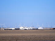 A general view shows the Pantex Plant, Friday, March 1, 2024, in Panhandle, Texas. The plant was briefly shut down during the early part of the Smokehouse Creek Fire on Tuesday, Feb. 27. Climate change increasingly threatens research laboratories, weapons sites and power plants across the nation that handle or are contaminated with radioactive material or perform critical energy and defense research.