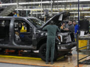 FILE - A 2024 Ford F-150 truck is assembled at the Dearborn Truck Plant, Thursday, April 11, 2024, in Dearborn, Mich. On Thursday, May 30, 2024, the Commerce Department issues its second estimate of how the U.S. economy performed in the first quarter of 2024.