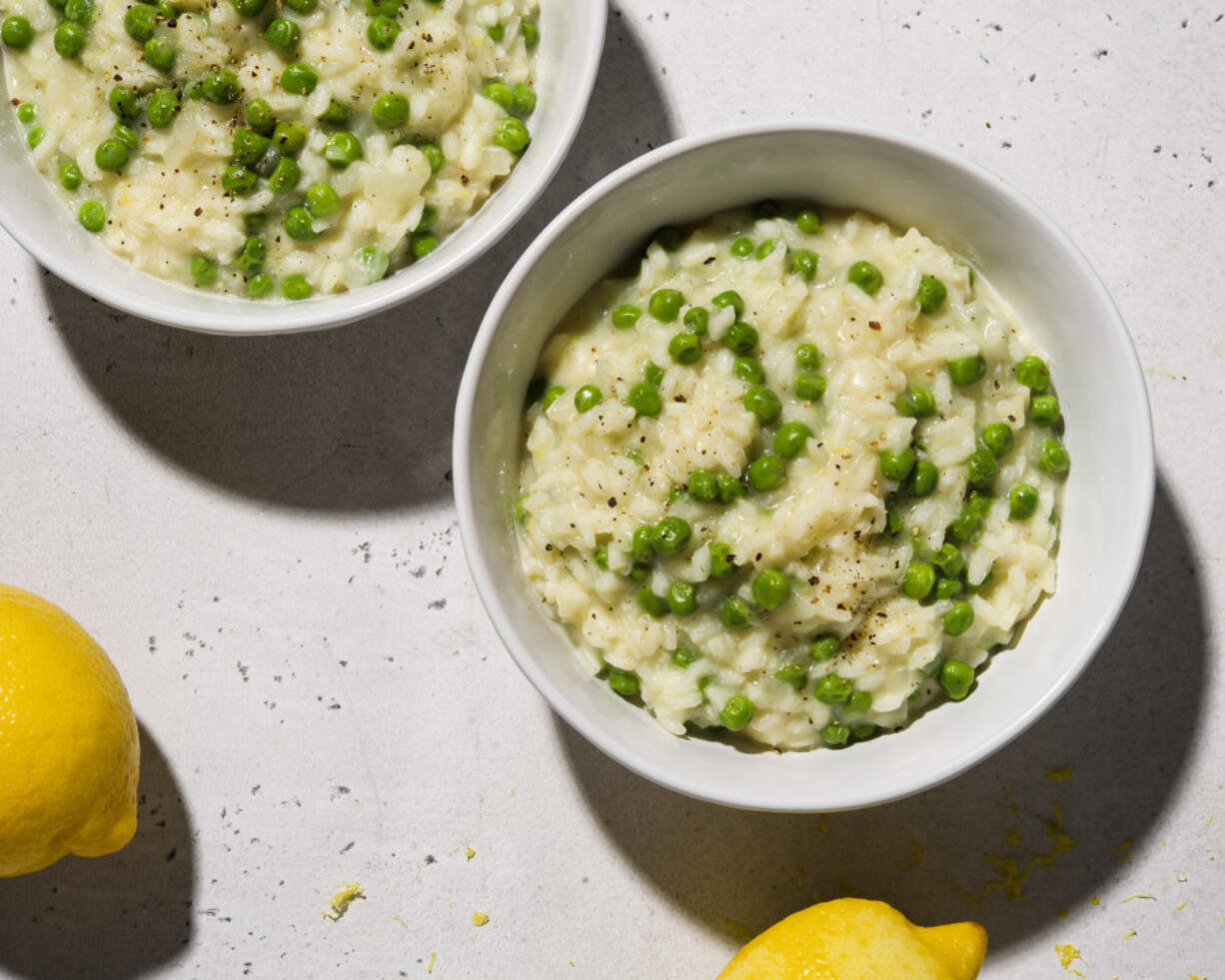 Lemon and Green Pea Risotto.