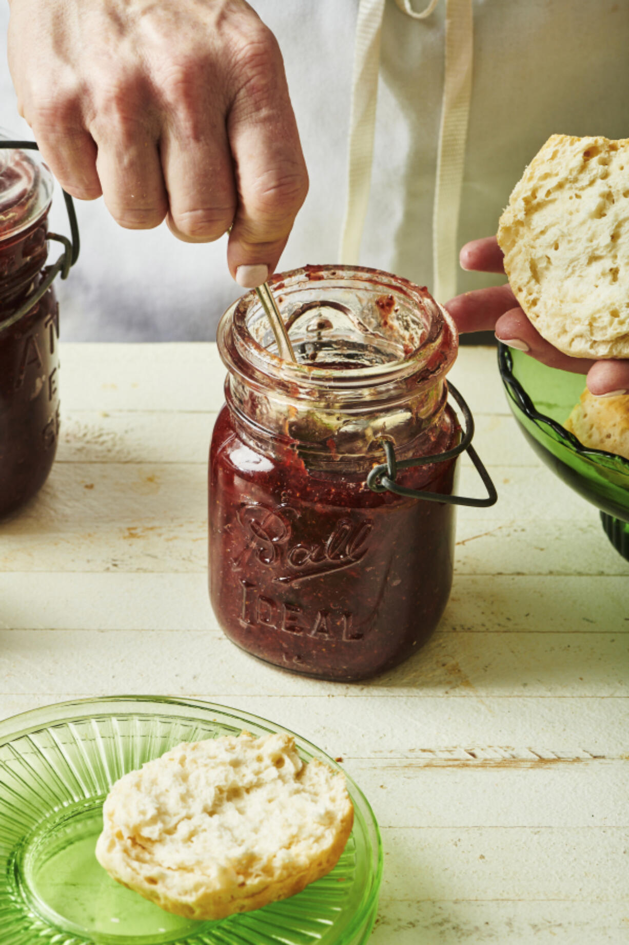 This image shows a strawberry jam recipe in New York on Feb. 10, 2022. (Cheyenne M.