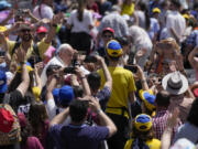 Pope Francis tours St.Peter&rsquo;s Square at the Vatican after he presided over a mass for the World Children Day, Sunday, May 26, 2024.