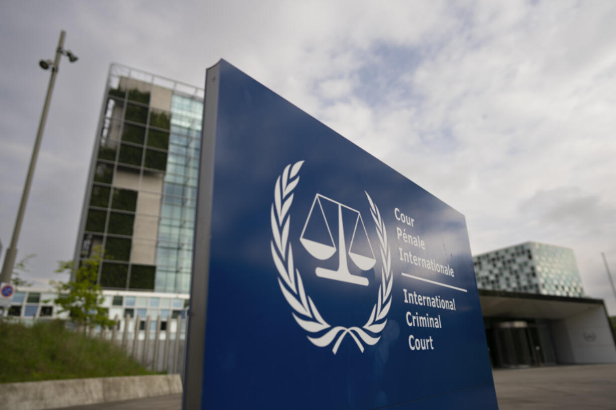 FILE - Exterior view of the International Criminal Court, or ICC, in The Hague, Netherlands, Tuesday, April 30, 2024. The International Criminal Court&rsquo;s chief prosecutor said Monday, May 20, 2024, that he&rsquo;s seeking arrest warrants for both Israeli and Hamas leaders in connection with their actions during the seven-month war.