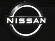 FILE - The Nissan logo is displayed at the global headquarters of Nissan Motor Co., July 22, 2020, in Yokohama, near Tokyo. On Wednesday, May 29, 2024, Nissan urged owners of about 84,000 older vehicles to stop driving them because their Takata air bag inflators have an increased risk of exploding in a crash and hurling dangerous metal fragments.