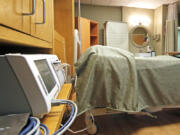 FILE - A single room, fully dedicated maternity room in a hospital maternity ward in Mississippi is seen on Oct. 11, 2012. In 2023, U.S. pregnancy-related deaths fell back to pre-pandemic levels, according to data released by the Centers for Disease Control and Prevention on Thursday, May 2, 2024. (AP Photo/Rogelio V.