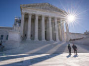 FILE - Supreme Court is seen on Capitol Hill in Washington, Monday, Oct. 23, 2023. (AP Photo/J.