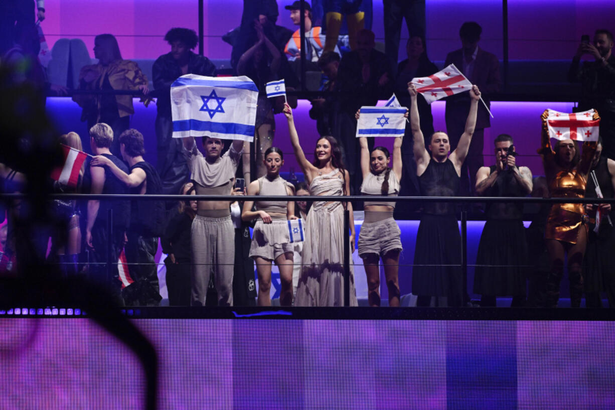 Eden Golan representing Israel with the song &ldquo;Hurricane&rdquo; qualifies for the final during the second semi-final of the 68th edition of the Eurovision Song Contest (ESC) at Malm&ouml; Arena, in Malm&ouml;, Sweden, Thursday, May 9, 2024.