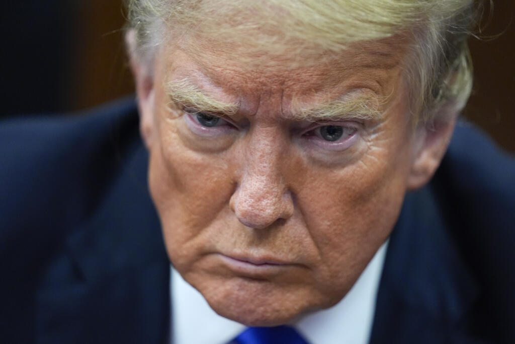 Former President Donald Trump appears at Manhattan criminal court in New York, Thursday, May 30, 2024.