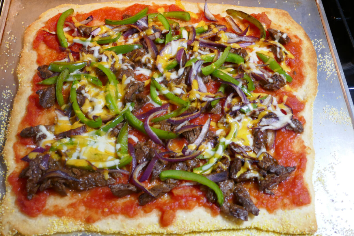 Steak Fajita Pizza.