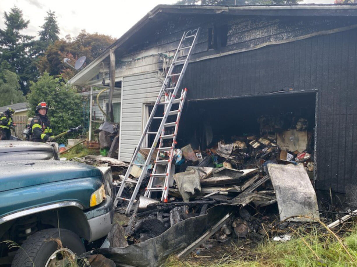 Vancouver Fire Department, Vancouver and Clark County Fire District 6 firefighters were called to a house fire in Vancouver on Saturday., Vancouver Fire Department, Vancouver and Clark County Fire District 6 firefighters were called to a house fire in Vancouver on Saturday.