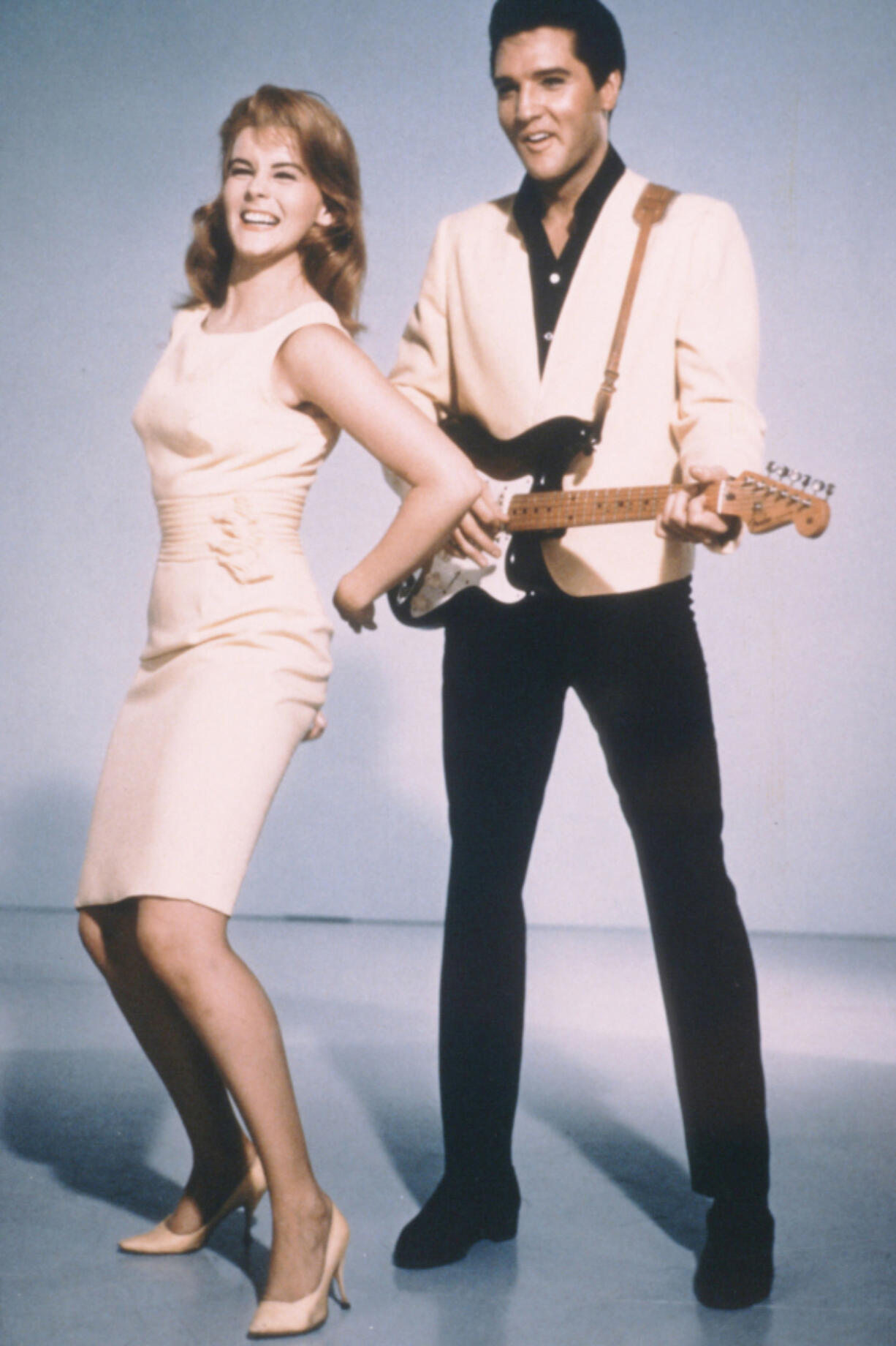 Ann-Margret, left, and Elvis Presley pose in 1964 for a publicity photo for their new film &ldquo;Viva Las Vegas.&rdquo; (Liaison)