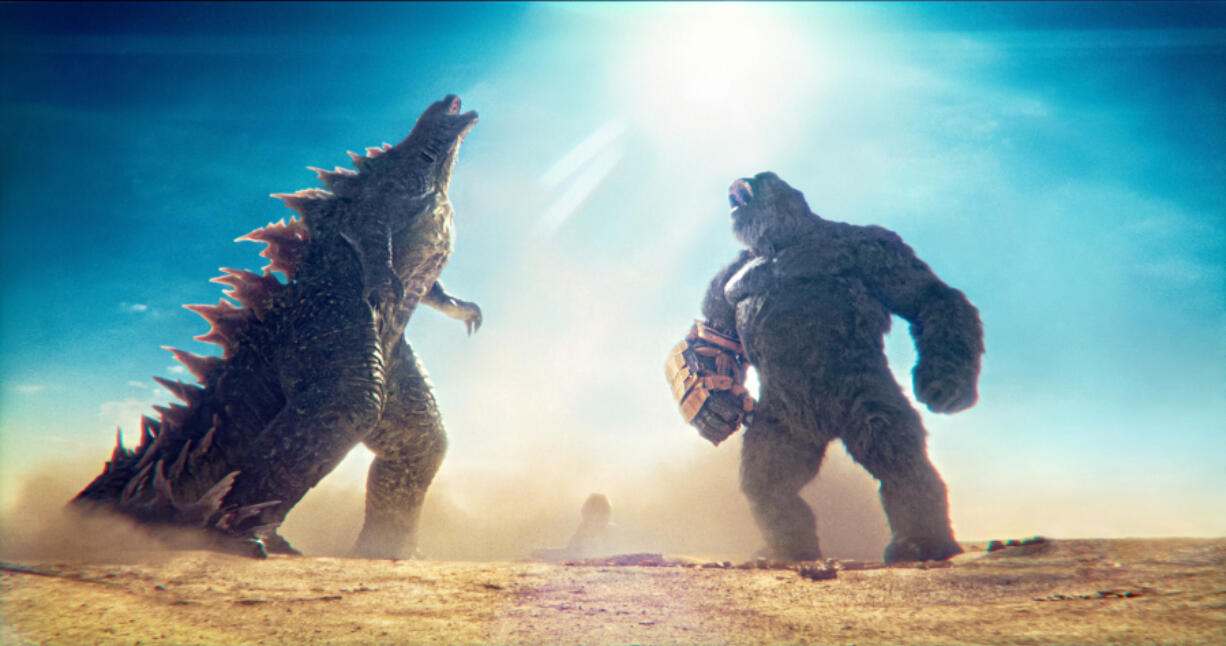 A scene from &ldquo;Godzilla x Kong: The New Empire.&rdquo; (Courtesy Warner Bros.